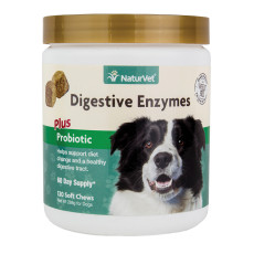 NaturVet Digestive Enzymes Plus Probiotic Soft Chew Cup 犬用益生菌保健品 70's